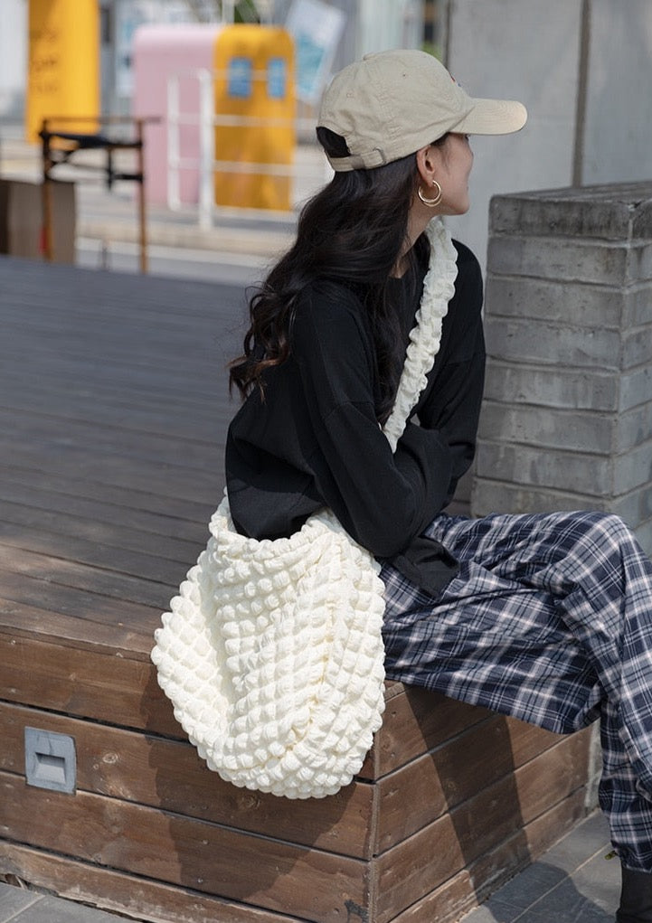 Marja Ruched Quilted Nylon Hobo Bags - 2 Colors