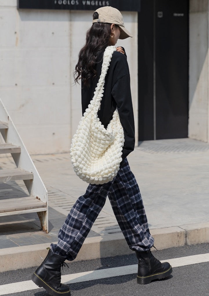 Marja Ruched Quilted Nylon Hobo Bags - 2 Colors