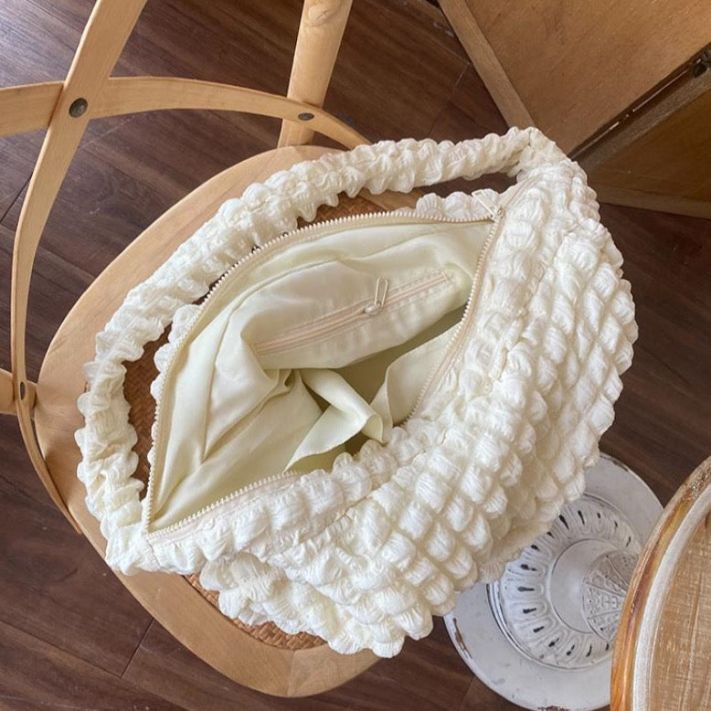 Marja Ruched Quilted Nylon Hobo Bags - 2 Colors