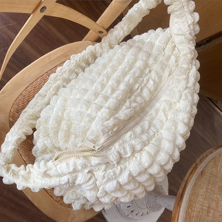 Marja Ruched Quilted Nylon Hobo Bags - 2 Colors