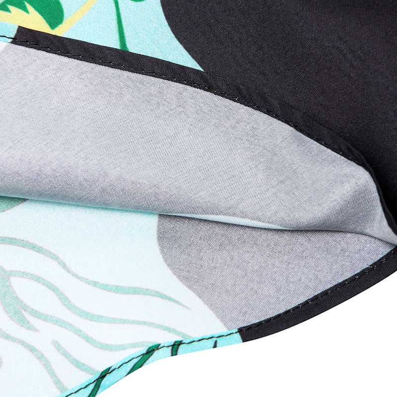 Marjorie High-Neck Retro Printed Maxi Dress