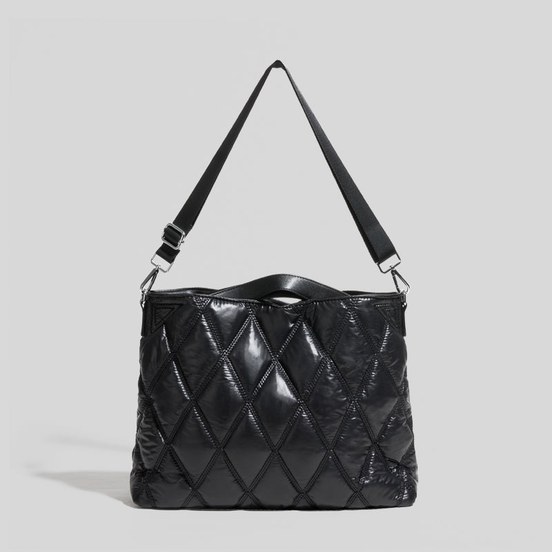 Marla Diamond Quilted Puffer Totes - 5 Colors