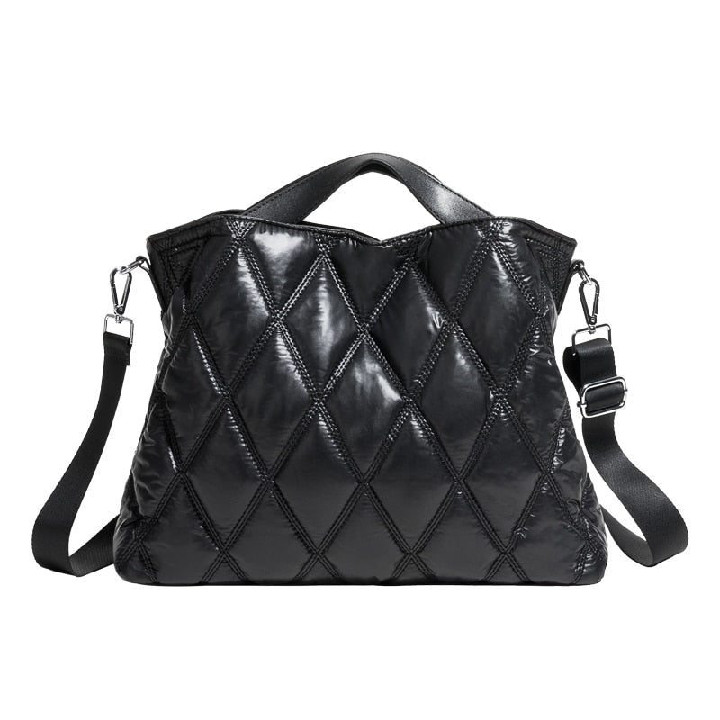 Marla Diamond Quilted Puffer Totes - 5 Colors