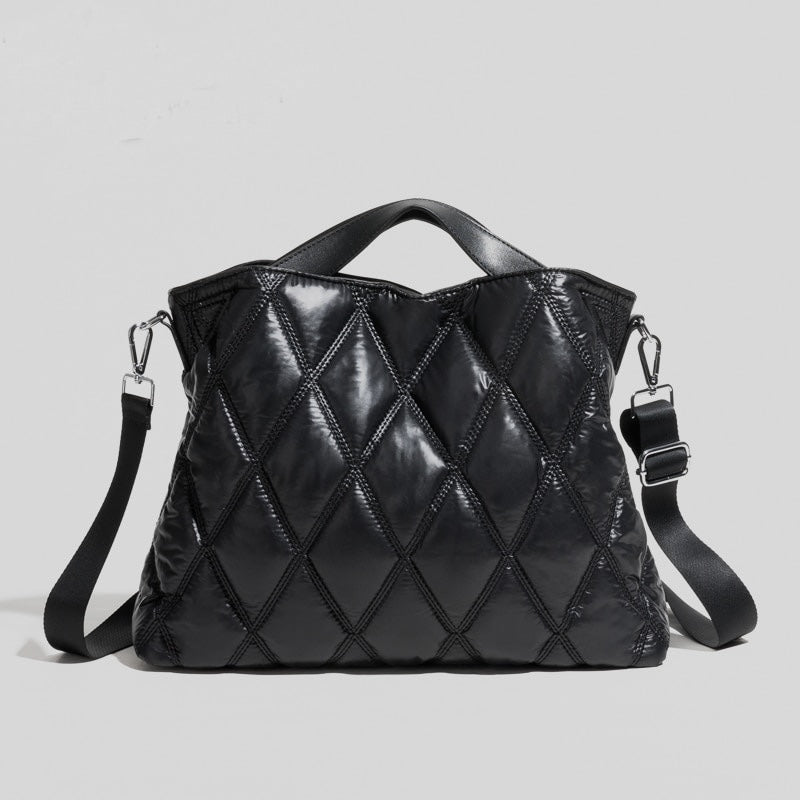Marla Diamond Quilted Puffer Totes - 5 Colors