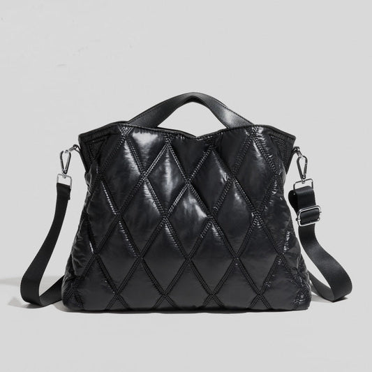 Marla Diamond Quilted Puffer Totes - 5 Colors
