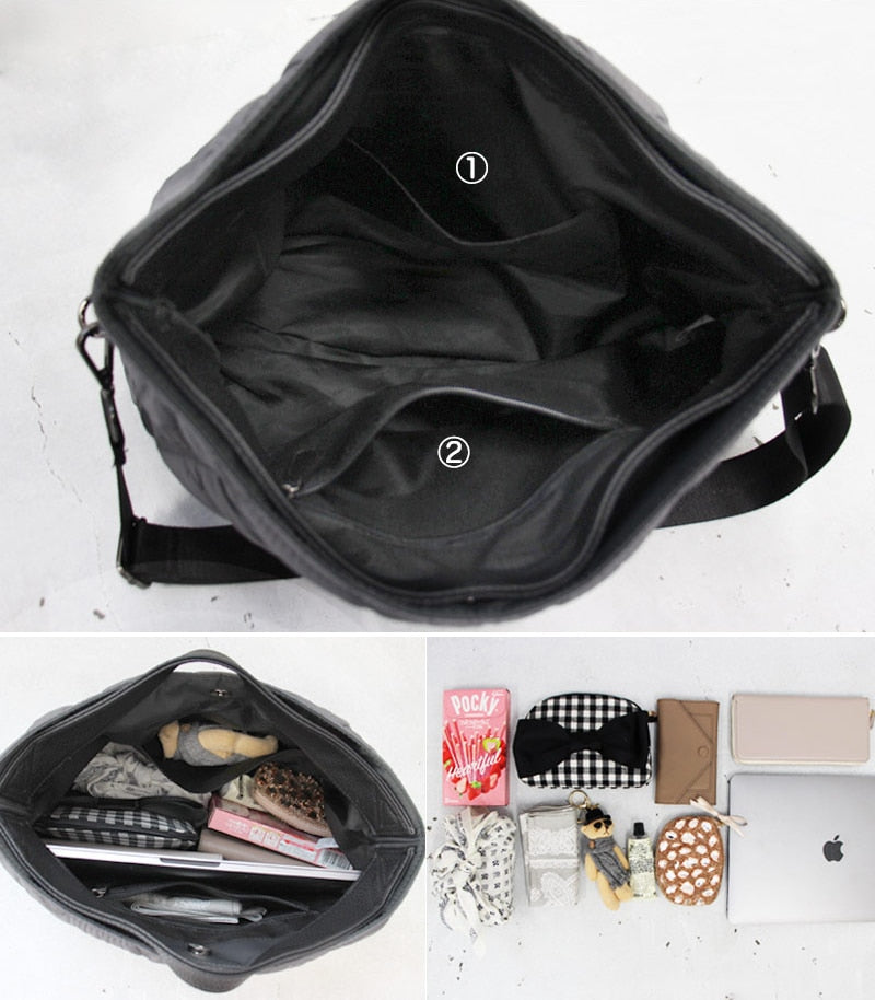 Marla Diamond Quilted Puffer Totes - 5 Colors