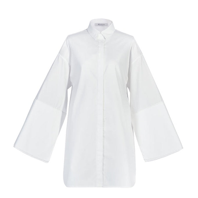 Marla Mini Shirt Dress with Wide Cuffs