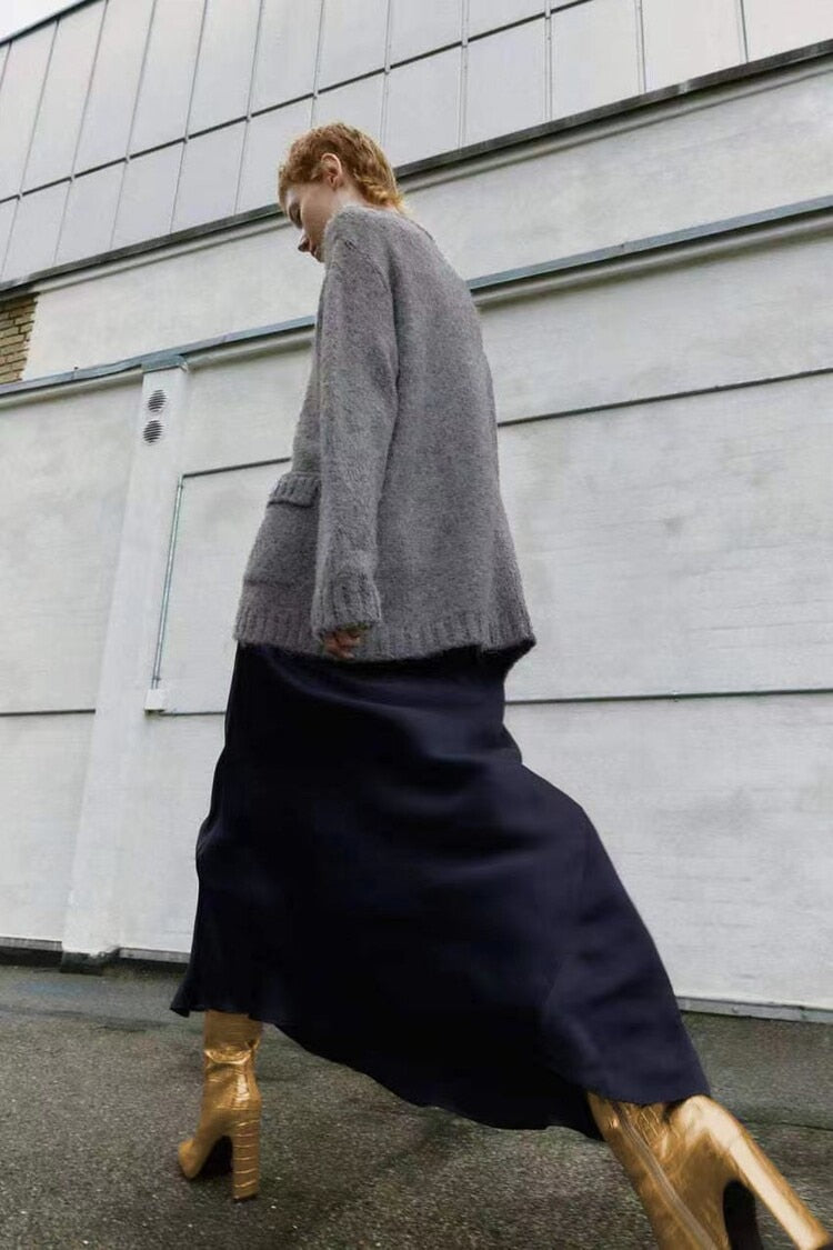 Marlene Croco Metallic Knee High Boots - 3 Colors