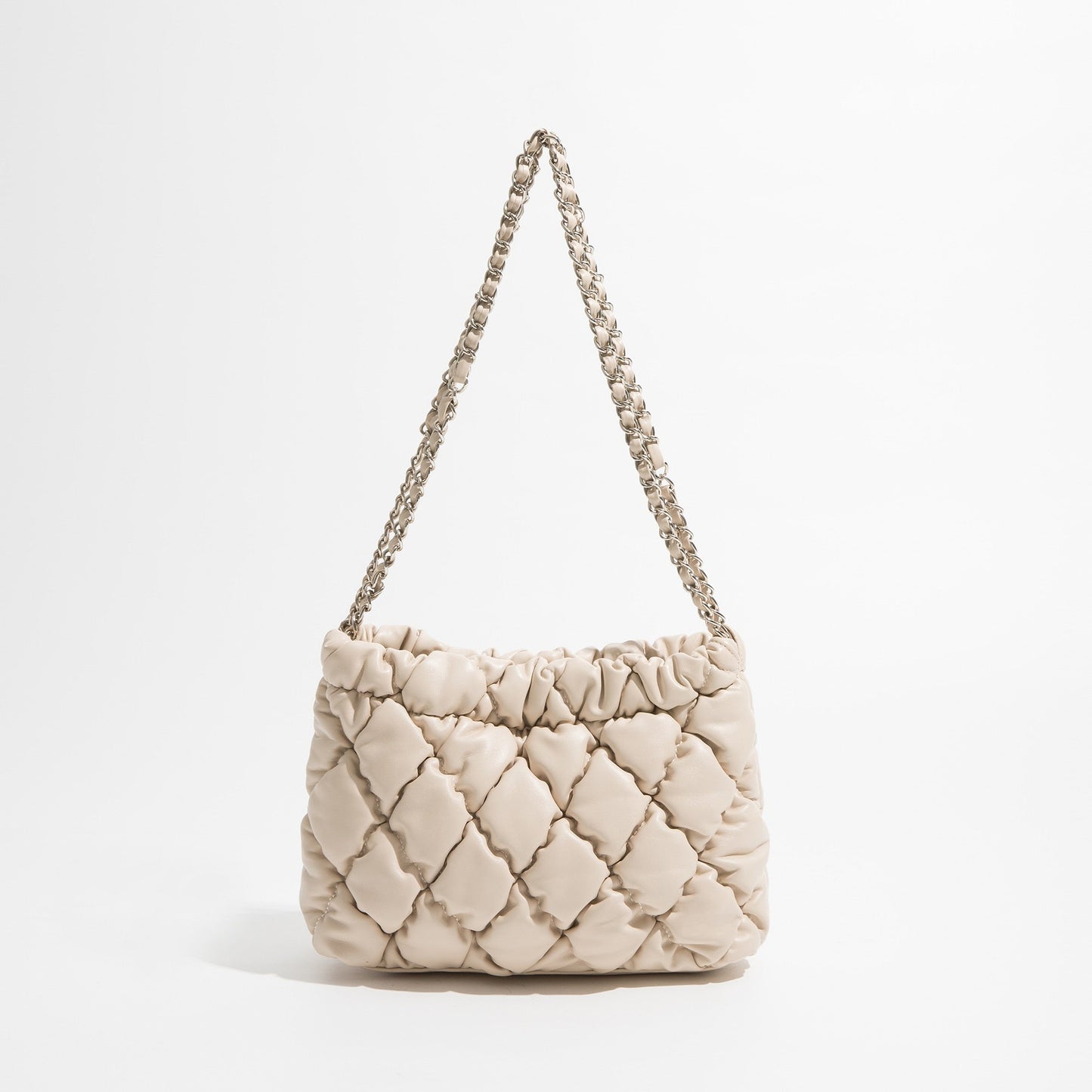 Marlyn Lattice Quilted Puffer Shoulder Bags - 5 Colors