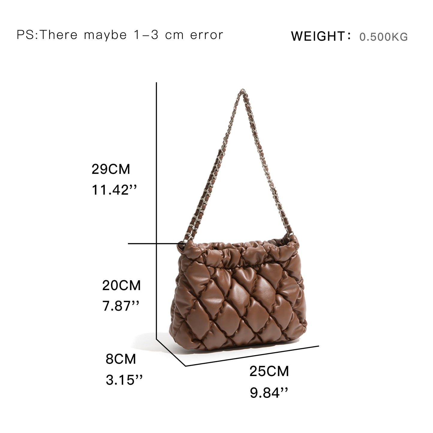 Marlyn Lattice Quilted Puffer Shoulder Bags - 5 Colors
