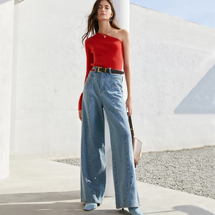 Marsala Modified Flare Jeans