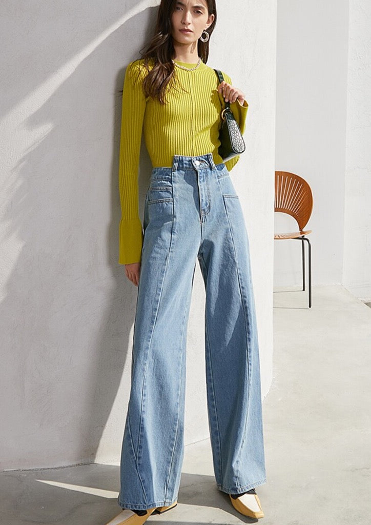 Marsala Modified Flare Jeans