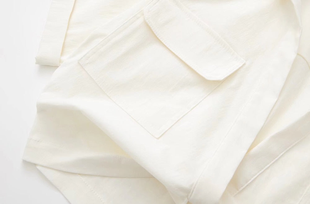 Matias Twist Front Cropped Shirts - 9 Colors