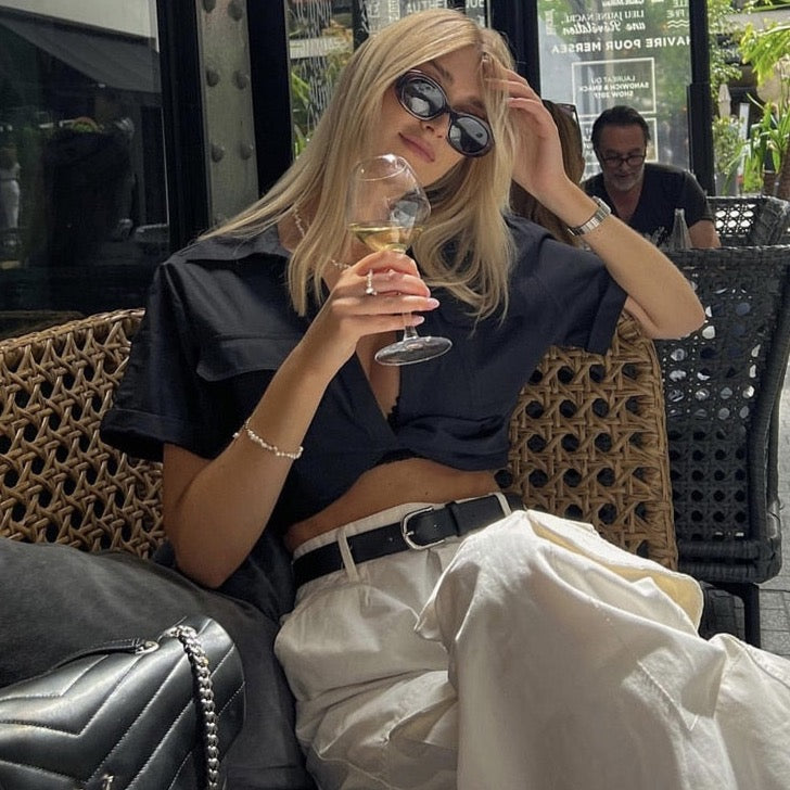 Matias Twist Front Cropped Shirts - 9 Colors