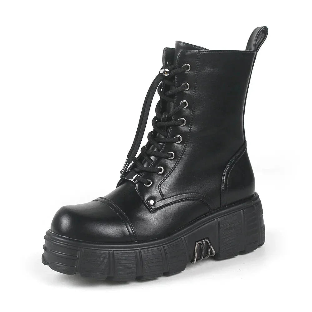 Matija Platform Ankle Combat Boots