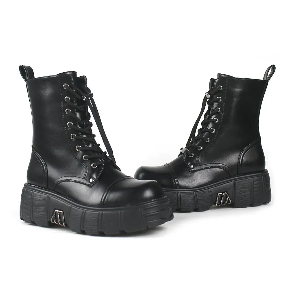 Matija Platform Ankle Combat Boots