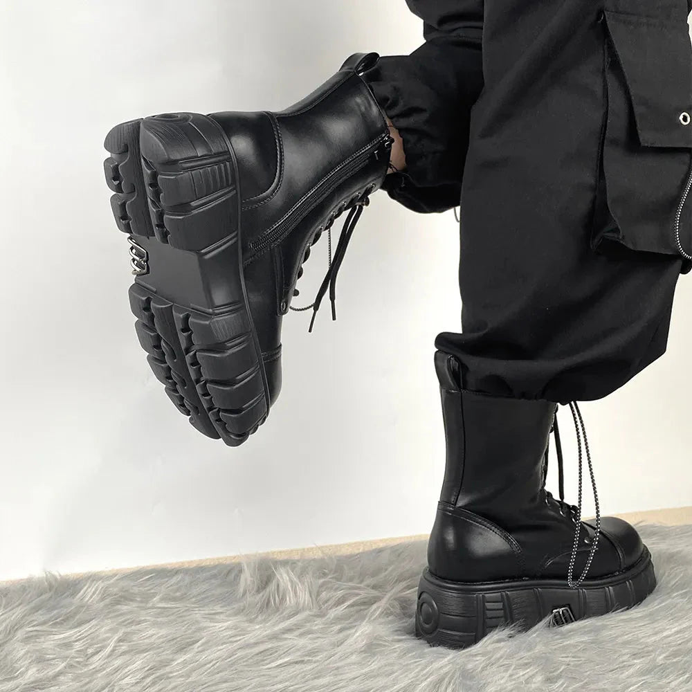 Matija Platform Ankle Combat Boots
