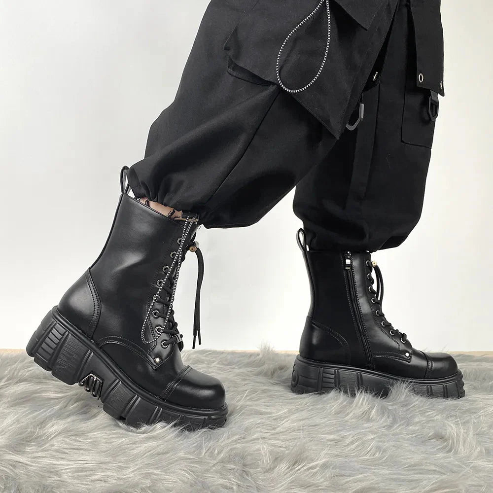 Matija Platform Ankle Combat Boots