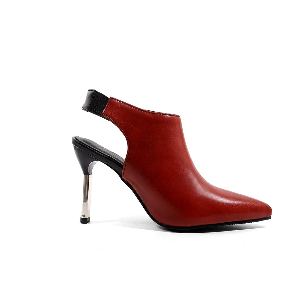 Maxim Color Contrast Bootie Heels - 2 Styles