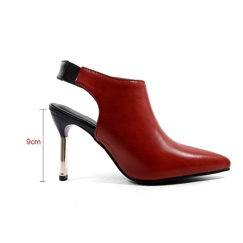 Maxim Color Contrast Bootie Heels - 2 Styles