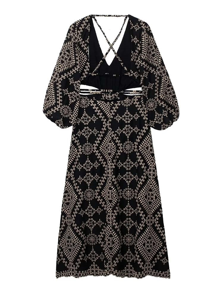 Maya Marrakesh Open Back Maxi Dress