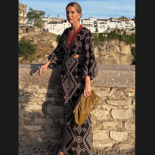 Maya Marrakesh Open Back Maxi Dress