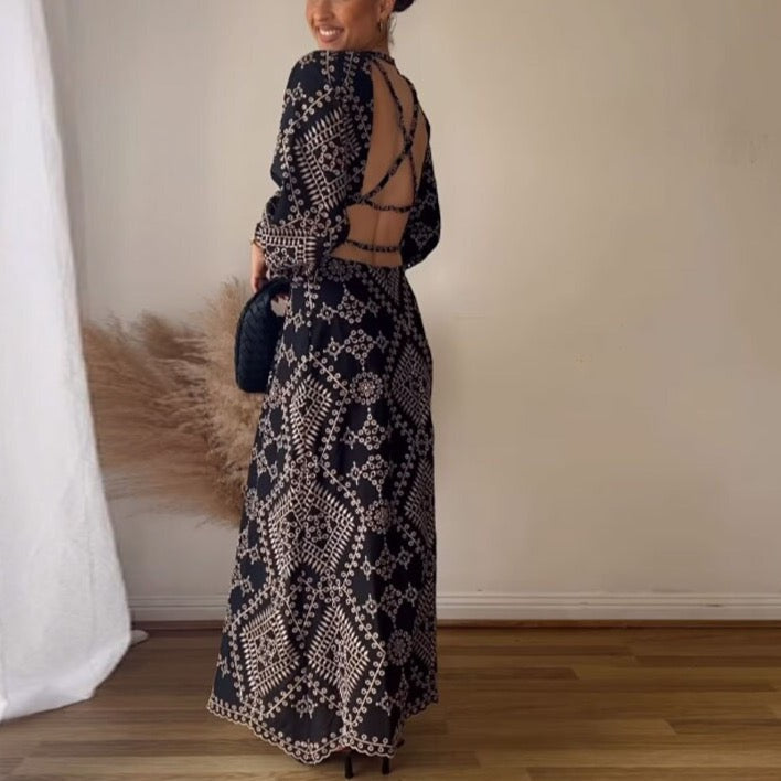 Maya Marrakesh Open Back Maxi Dress