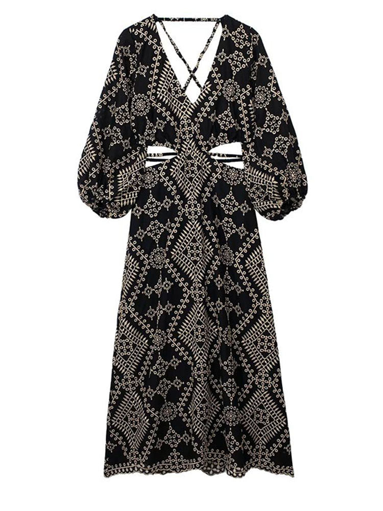 Maya Marrakesh Open Back Maxi Dress