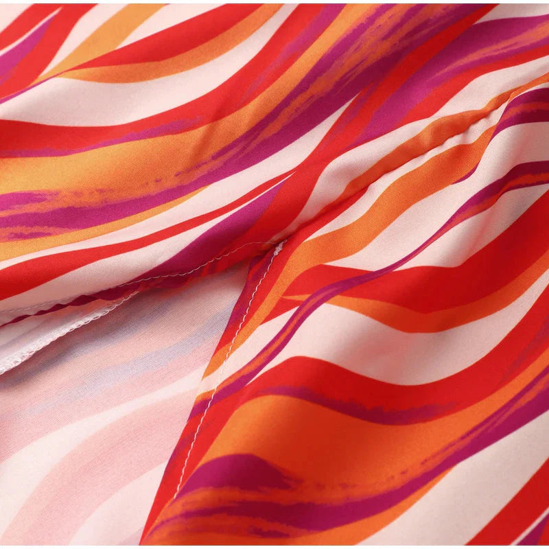 Maya Zebra Stripe Print Halter Dress - 2 Colors