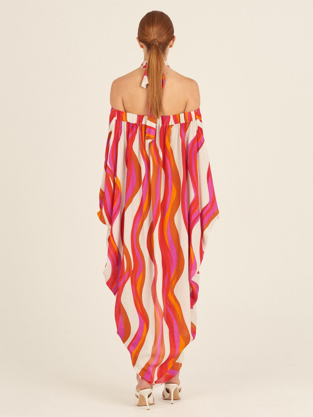 Maya Zebra Stripe Print Halter Dress - 2 Colors