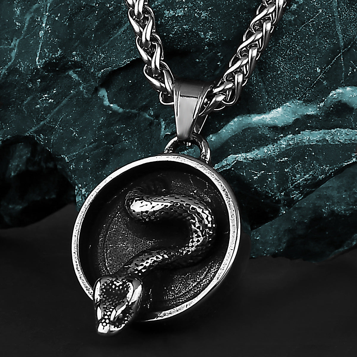 Medallion Snake Necklace