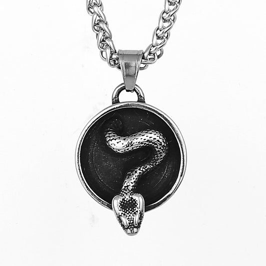 Medallion Snake Necklace