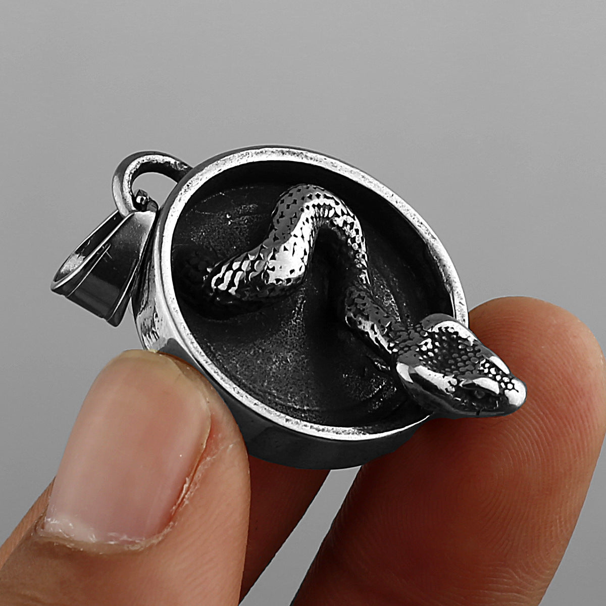 Medallion Snake Necklace