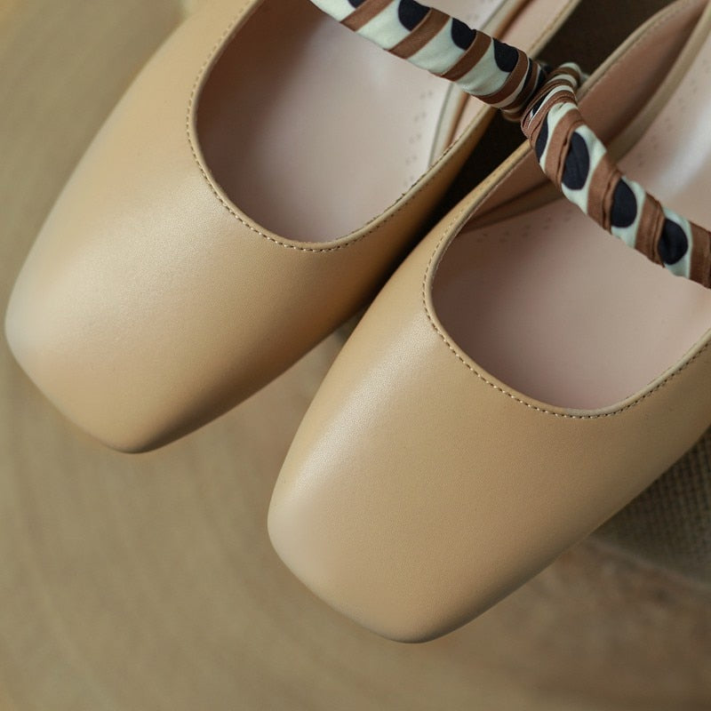 Meera Scarf and Pearl Strap Mules - 2 Colors