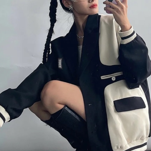 Meri Modified Casual Varsity Baseball Jacket
