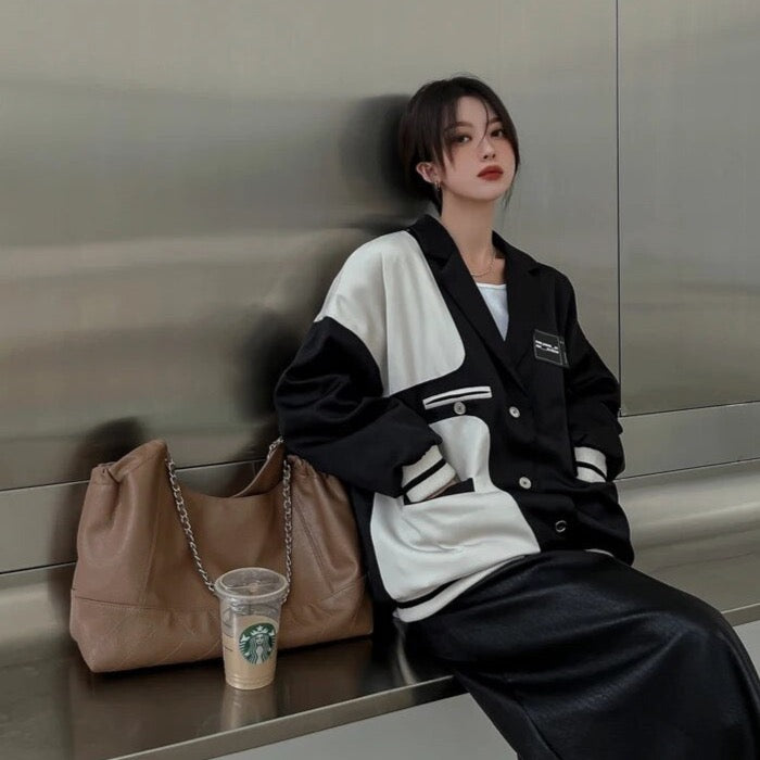 Meri Modified Casual Varsity Baseball Jacket