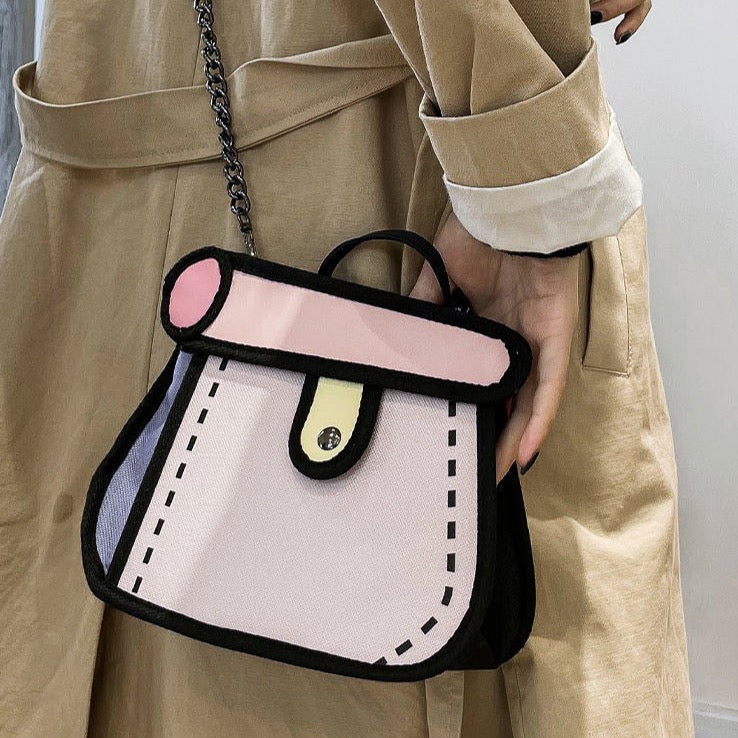 Merida 2D Prints Nylon Shoulder Bags - 3 Colors