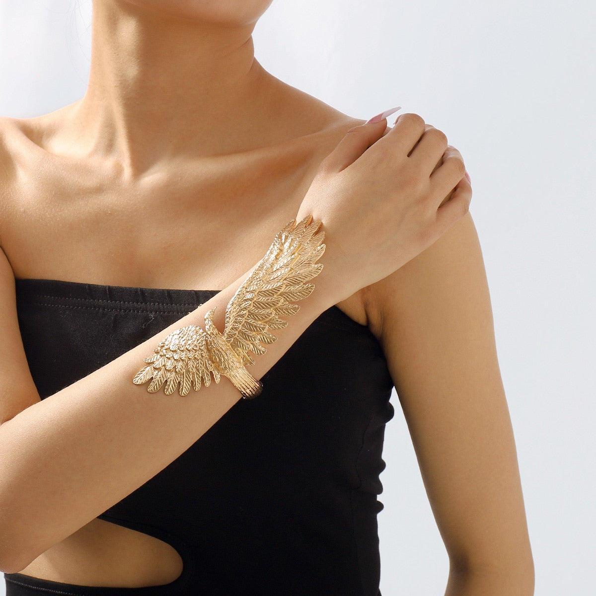 Metallic Eagle Cuff Bracelets - Gold or Silver