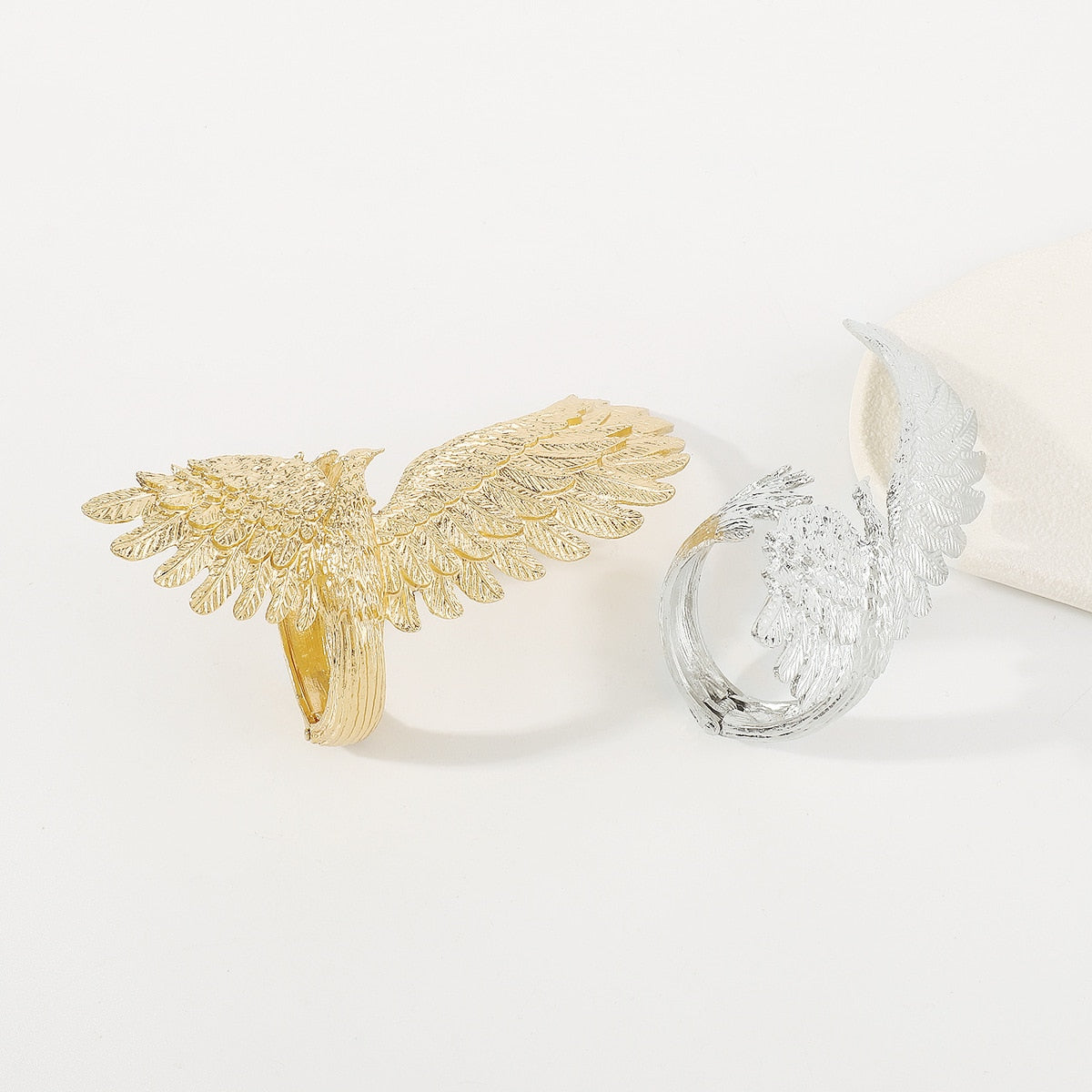 Metallic Eagle Cuff Bracelets - Gold or Silver