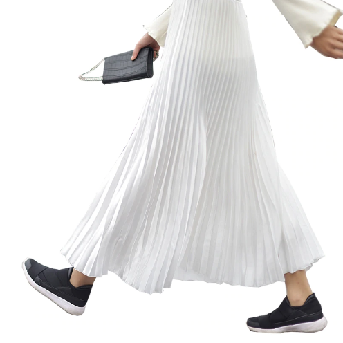 Metallic Pleated Maxi Skirts - 9 Colors