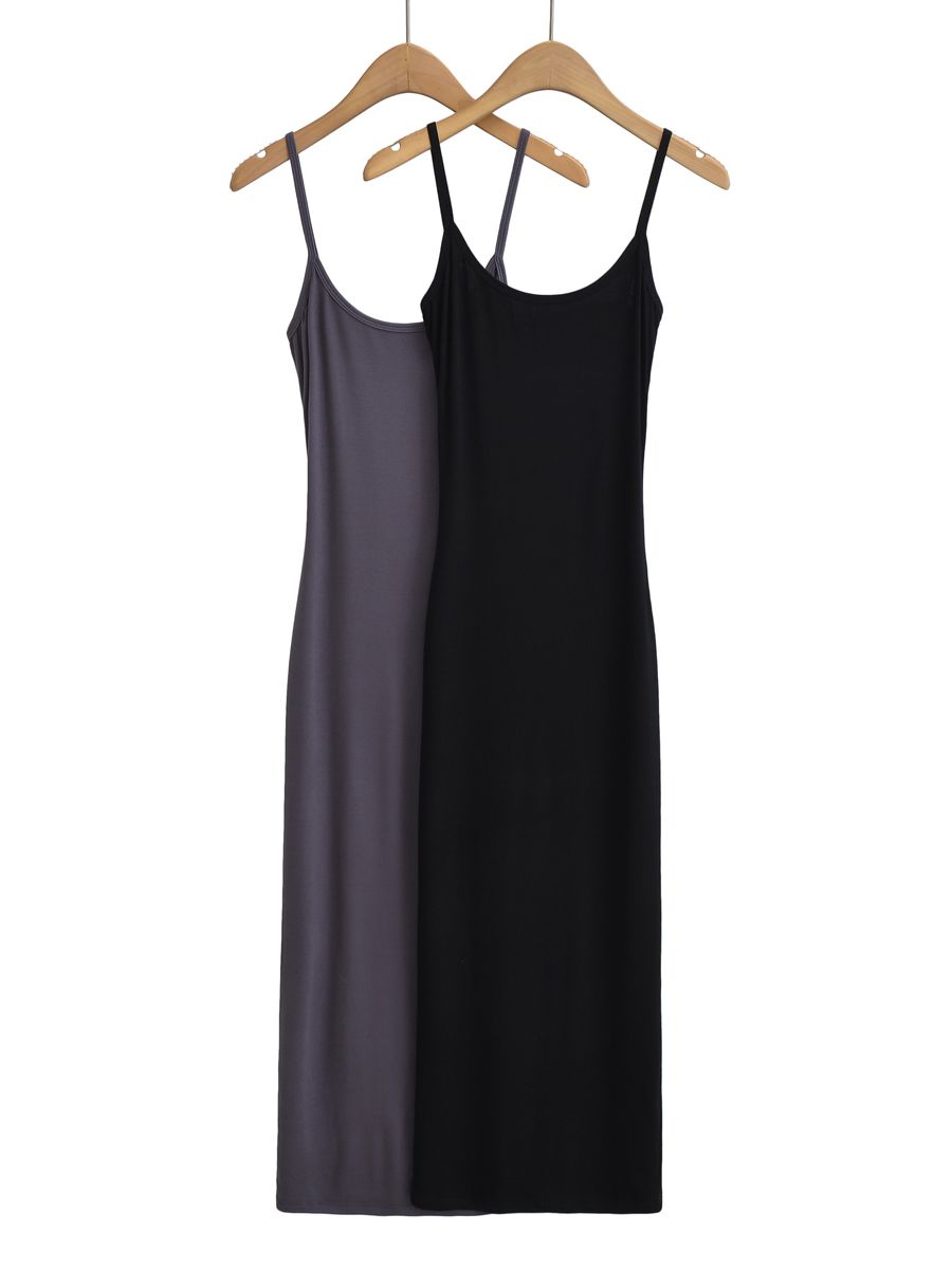 Mika Back Waist Cut Slim Maxi Tank Dress - 2 Colors