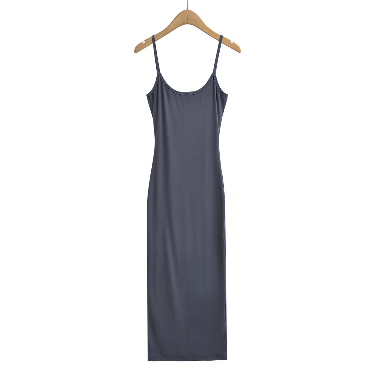 Mika Back Waist Cut Slim Maxi Tank Dress - 2 Colors