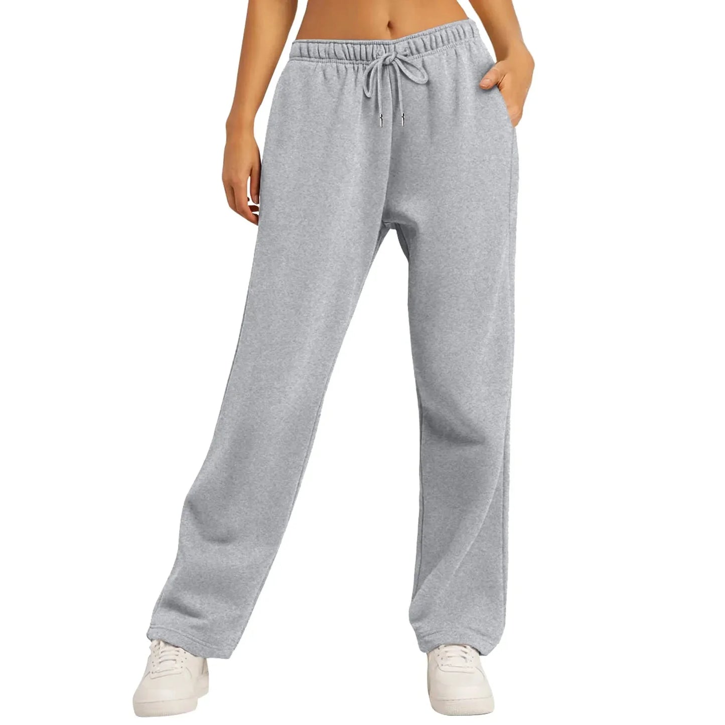Milla Casual Wide Leg Fleece Sweatpants - 5 Colors