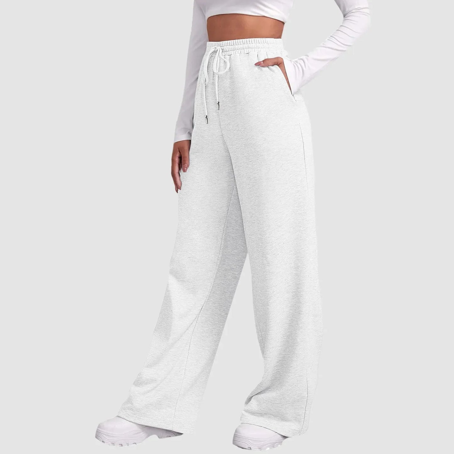 Milla Casual Wide Leg Fleece Sweatpants - 5 Colors