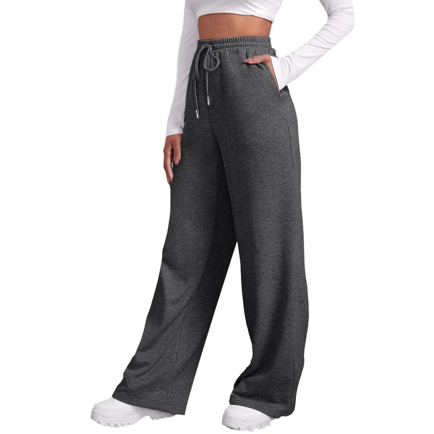 Milla Casual Wide Leg Fleece Sweatpants - 5 Colors