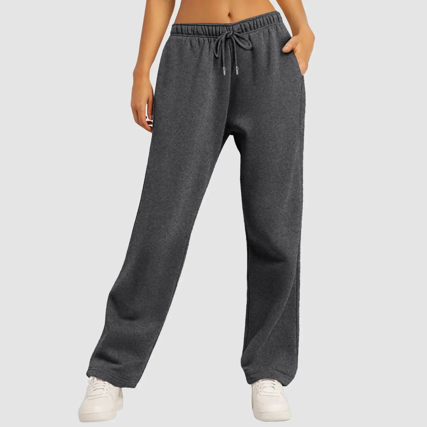 Milla Casual Wide Leg Fleece Sweatpants - 5 Colors