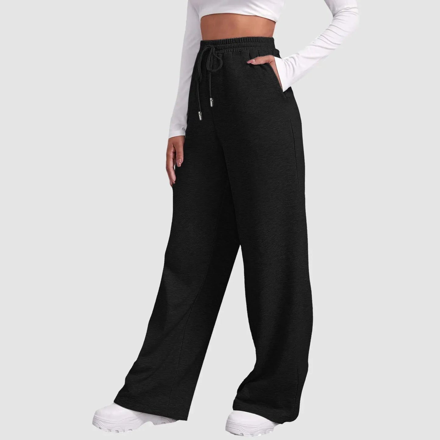 Milla Casual Wide Leg Fleece Sweatpants - 5 Colors