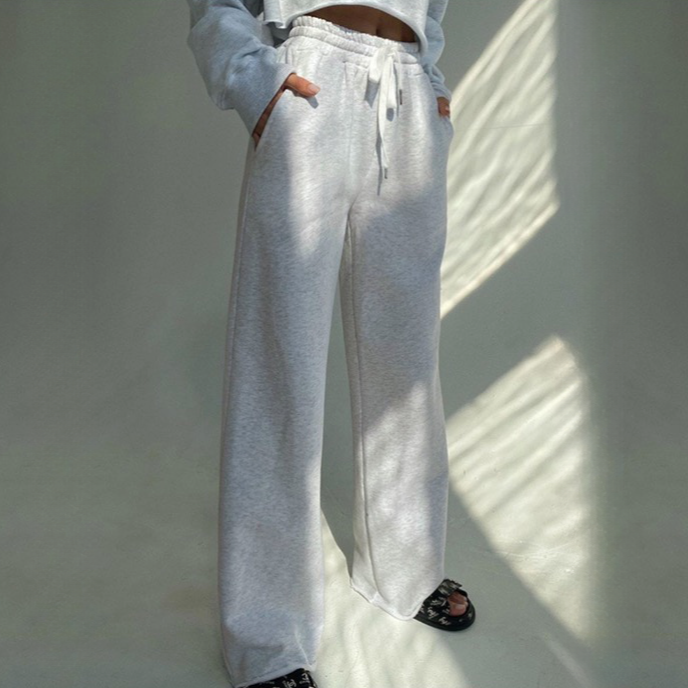 Mimi Casual Wide Leg Baggy Sweatpants - 2 Colors