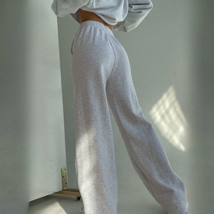 Mimi Casual Wide Leg Baggy Sweatpants - 2 Colors