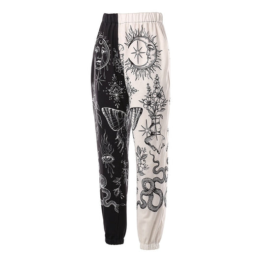 Mina Harajuku Prints Casual Hip-Pop Pants - 8 Styles